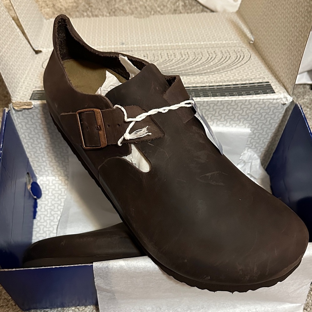 Birkenstock Men's Dark Brown London size 48 - Picture 3 of 3